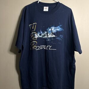 Vintage ParaMount Osprey Navy Blue Graphic T-Shirt Sample XXL movie